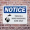 Signmission This Is A Hand Washing Sink Only With Symbol, 10 in W x Rectangle, Plastic OS-2PACK-NS-P-710-L-16684 - alternate 3